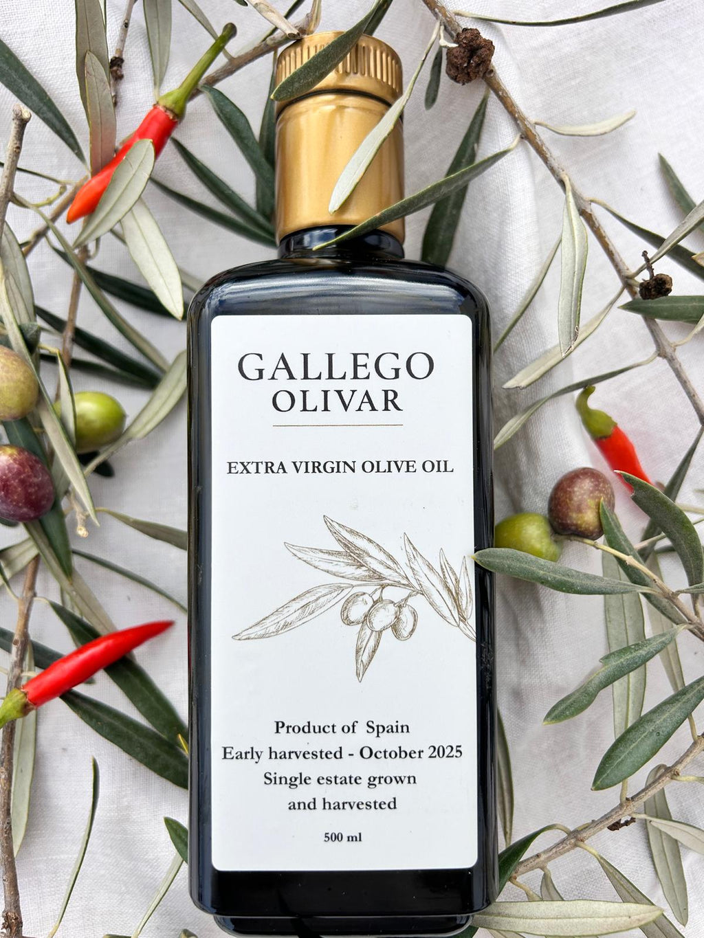 Olijfolie 500ml (EVOO)