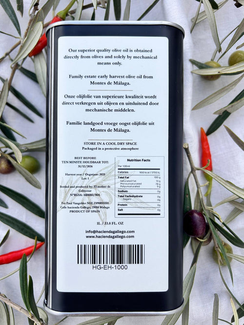 Olijfolie 1000ML (EVOO)
